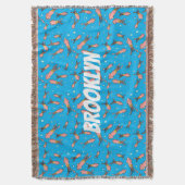 Cula funny pink squid cartoon pattern deken (Voorkant Verticaal)