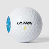 Cula funny pink squid cartoon pattern golfballen (Logo)