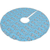 Cula funny pink squid cartoon pattern kerstboom rok (Gekanteld)