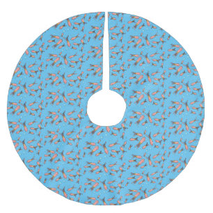 Cula funny pink squid cartoon pattern kerstboom rok