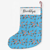 Cula funny pink squid cartoon pattern kleine kerstsok (Achterkant)