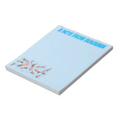 Cula funny pink squid cartoon pattern notitieblok (Linkerzijde)
