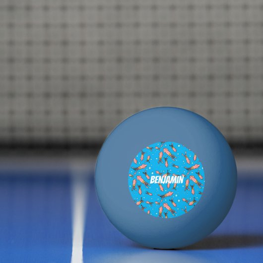 Cula funny pink squid cartoon pattern pingpongbal (Net)