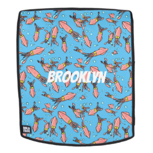 Cula funny pink squid cartoon pattern rugtassen