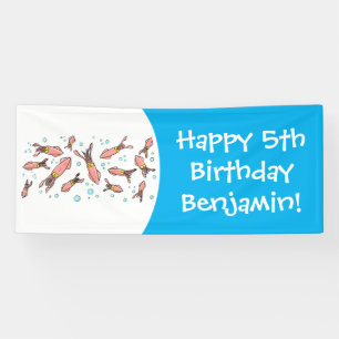 Cula funny pink squid cartoon pattern spandoek