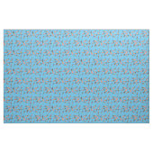 Cula funny pink squid cartoon pattern stof (Fat Quarter)