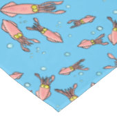 Cula funny pink squid cartoon pattern tafelkleed (Gekanteld)