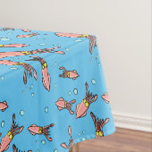 Cula funny pink squid cartoon pattern tafelkleed (Voorbeeld)
