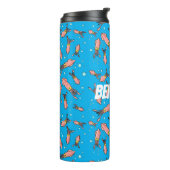 Cula funny pink squid cartoon pattern thermosbeker (Gedraaid links)