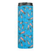 Cula funny pink squid cartoon pattern thermosbeker (Achterkant)
