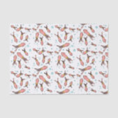 Cula funny pink squid cartoon pattern tissuepapier (Voorkant)