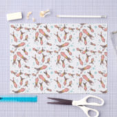 Cula funny pink squid cartoon pattern tissuepapier (Craft)