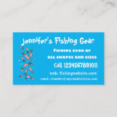 Cula funny pink squid cartoon pattern visitekaartje (Voorkant)