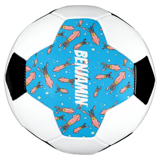 Cula funny pink squid cartoon pattern voetbal (Gedraaid)