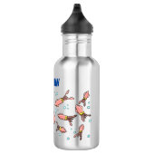 Cula funny pink squid cartoon pattern waterfles  (Rechts)