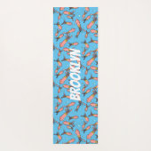 Cula funny pink squid cartoon pattern yogamat (Achterkant)