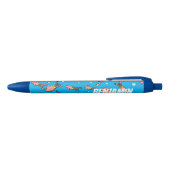 Cula funny pink squid cartoon pattern zwarte inkt pen (Bovenkant)