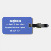 Cula happy clownfish anenome cartoon bagagelabel (Achterkant horizontaal)