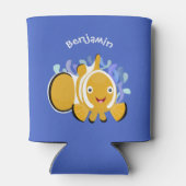 Cula happy clownfish anenome cartoon blikjeskoeler (Achterkant)