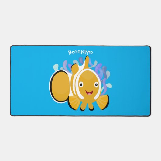 Cula happy clownfish anenome cartoon bureaumat (Voorkant)