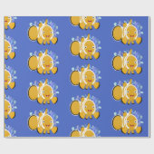 Cula happy clownfish anenome cartoon cadeaupapier (Vlak)