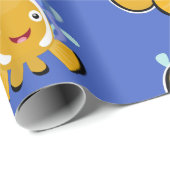 Cula happy clownfish anenome cartoon cadeaupapier (Rol Hoek)