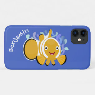 Cula happy clownfish anenome cartoon Case-Mate iPhone case
