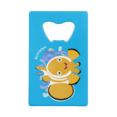 Cula happy clownfish anenome cartoon creditkaart flessenopener (Achterkant)