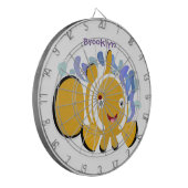 Cula happy clownfish anenome cartoon dartbord (Voorkant Links)