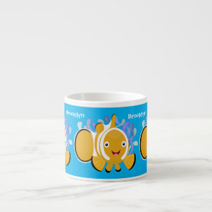 Cula happy clownfish anenome cartoon espresso kop