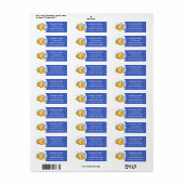 Cula happy clownfish anenome cartoon etiket (Full Sheet)