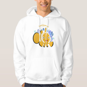 Cula happy clownfish anenome cartoon hoodie