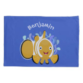 Cula happy clownfish anenome cartoon kussensloop (Achterkant)