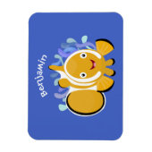 Cula happy clownfish anenome cartoon magneet (Verticaal)
