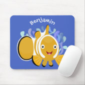 Cula happy clownfish anenome cartoon muismat (Met muis)