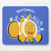 Cula happy clownfish anenome cartoon muismat (Voorkant)