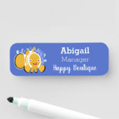 Cula happy clownfish anenome cartoon naamplaatje (In situ)