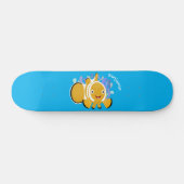 Cula happy clownfish anenome cartoon persoonlijk skateboard (Horizontaal)