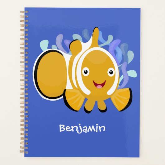 Cula happy clownfish anenome cartoon planner (Voorkant)