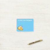 Cula happy clownfish anenome cartoon post-it® notes (Op bureau)