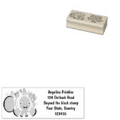 Cula happy clownfish anenome cartoon rubberstempel (Gestempeld)