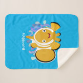 Cula happy clownfish anenome cartoon sherpa deken (Voorkant (horizontaal))