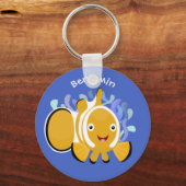 Cula happy clownfish anenome cartoon sleutelhanger (Voorkant)