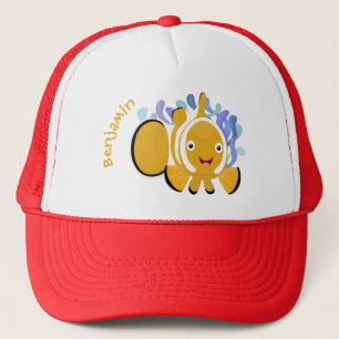 Cula happy clownfish anenome cartoon trucker pet