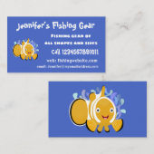 Cula happy clownfish anenome cartoon visitekaartje (Voorkant / Achterkant)