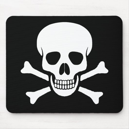 Cule en Crossbones Mousepad Muismat (Voorkant)