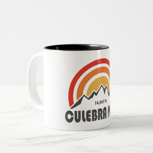 Culebra Peak Tweekleurige Koffiemok (Voorkant links)