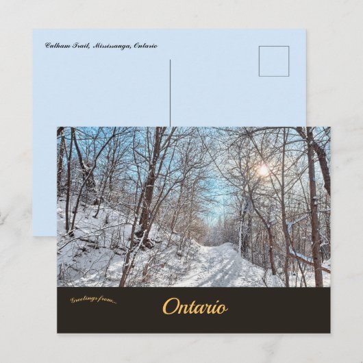 Culham Trail Mississauga Ontario Briefkaart (Voorkant / Achterkant)