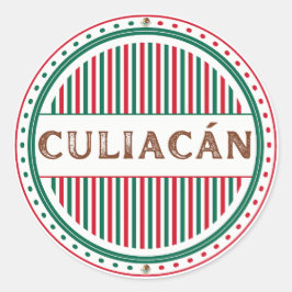 Culiacan City Pride Embleem – Mexicaanse identitei Ronde Sticker
