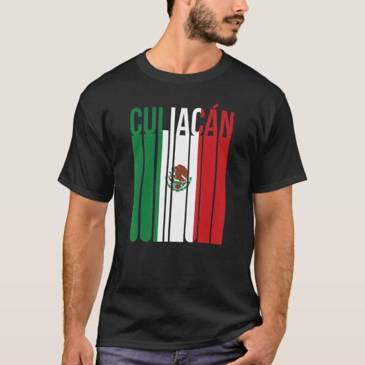 Culiacan Sinaloa Mexico Retro Mexicaanse kerk Vaca T-shirt (Voorkant)